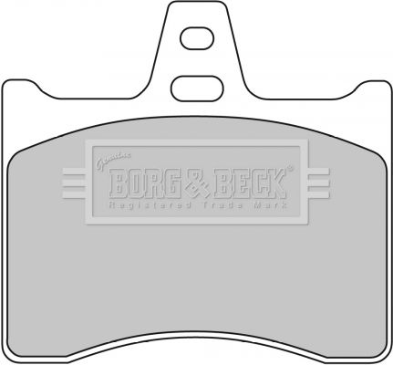 BORG & BECK Комплект тормозных колодок, дисковый тормоз BBP1579